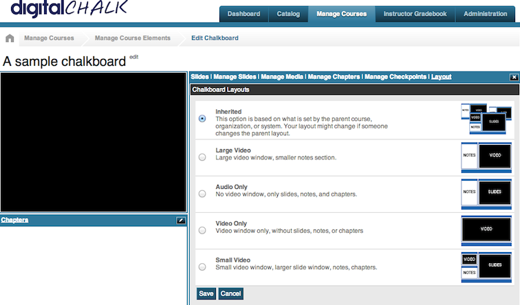 chalkboard layouts