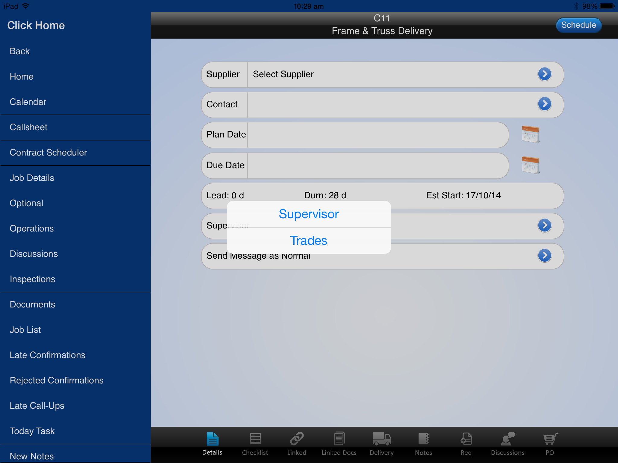 Options trading supervision