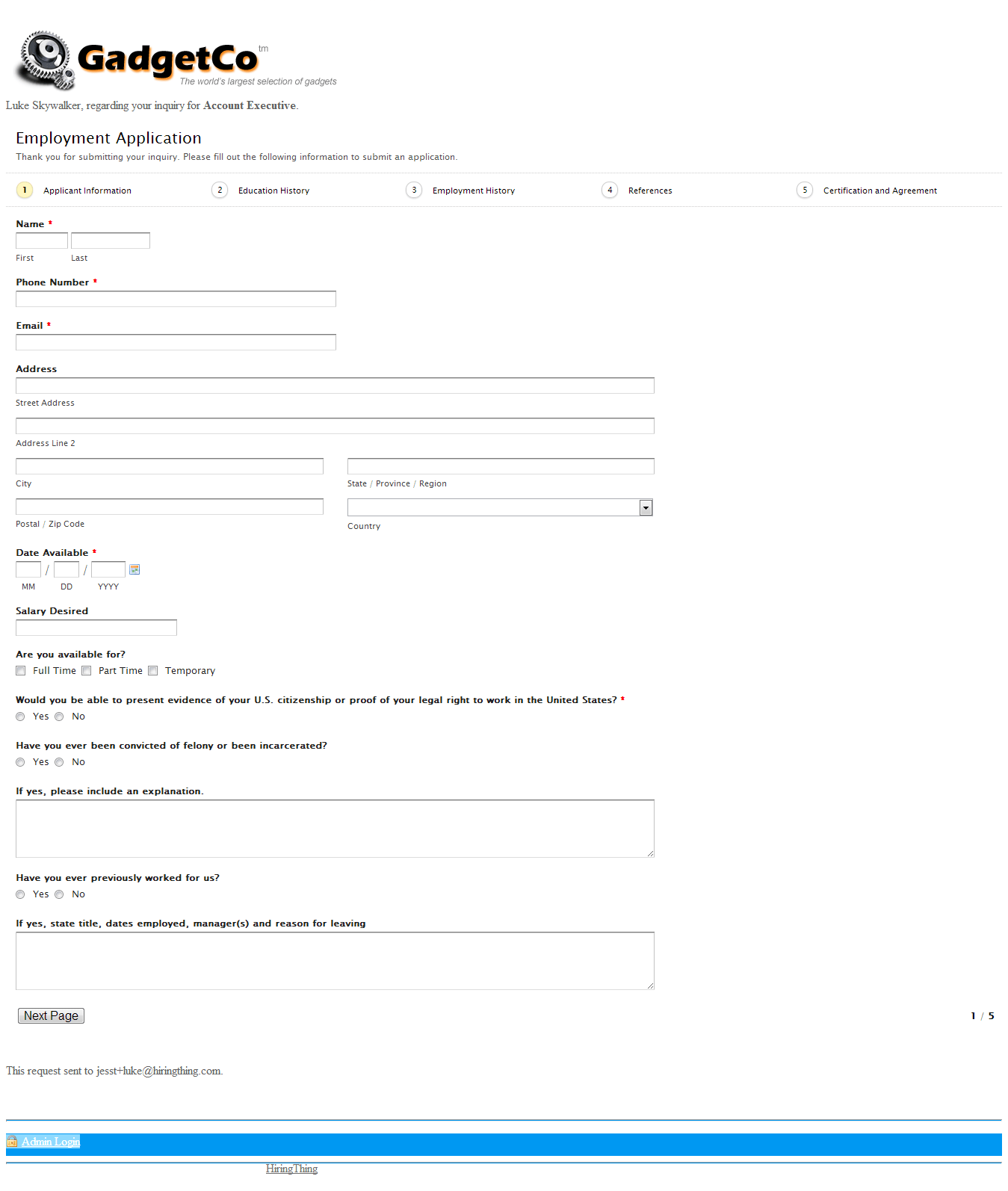 HiringThing Support HiringThing Support