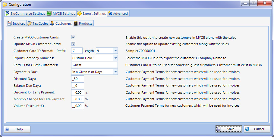 Customers Settings Configuration Export Customers Setup.png