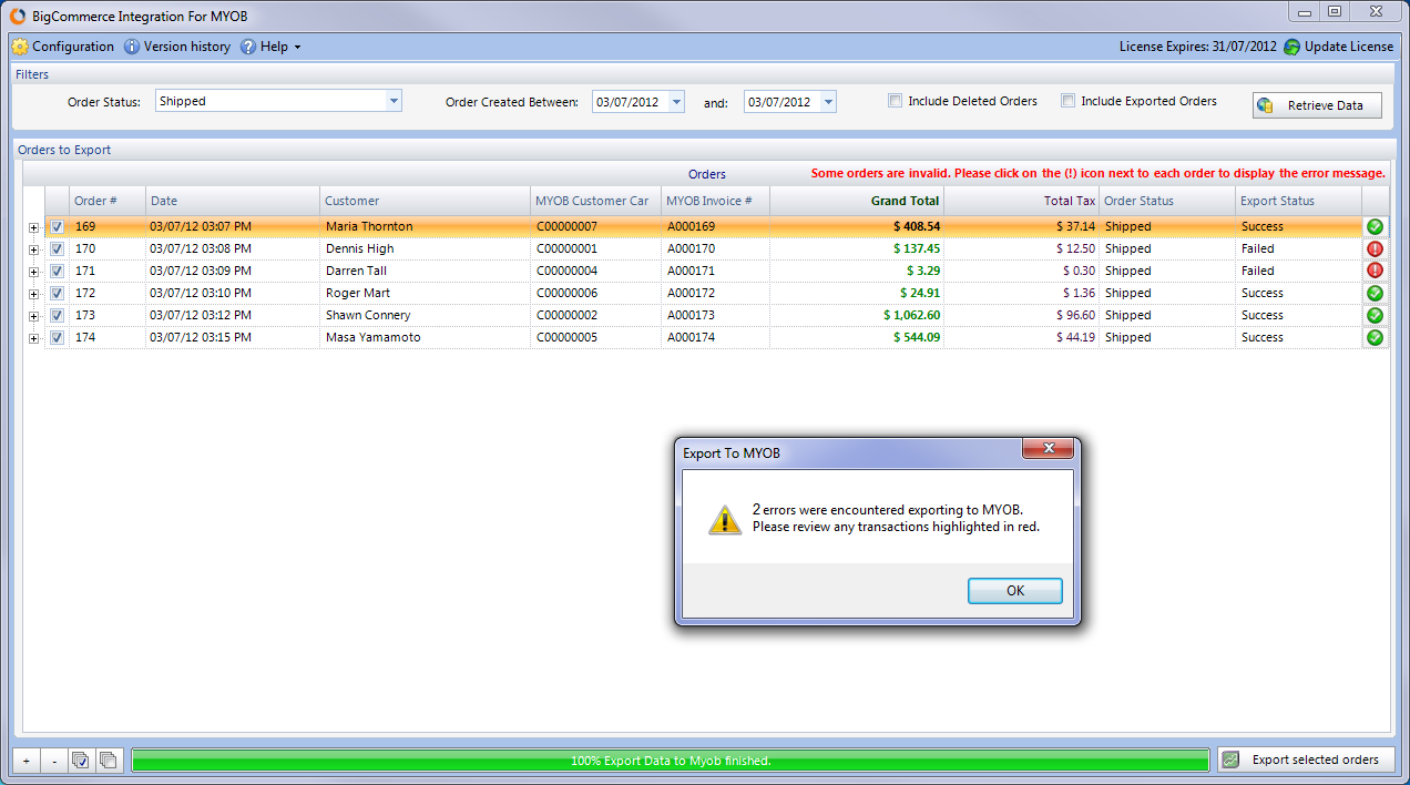 Exported with errors Main Screen - Exported With Errors.png